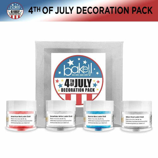 4th of July Edible Luster Dust Set | FDA Approved, Kosher Pareve | Bakell.com