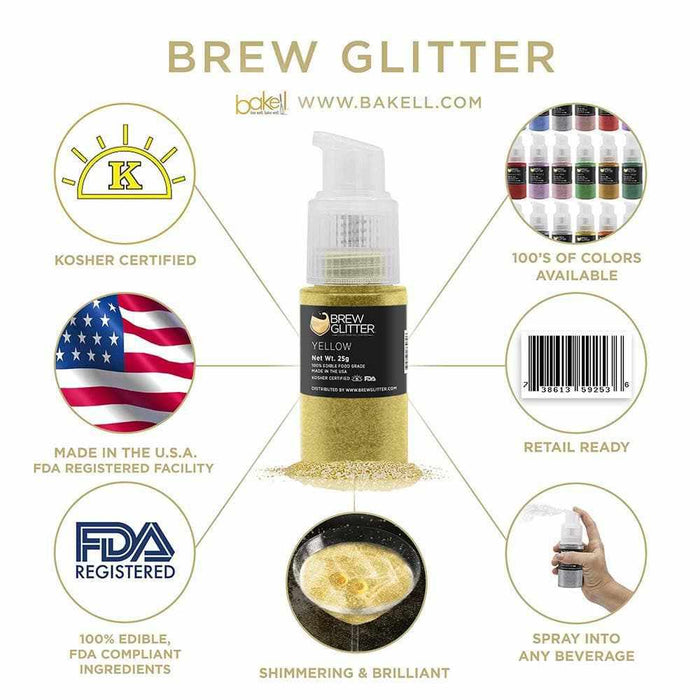 4th of July Brew Glitter Spray Pump Combo Pack Collection B (4 PC SET)-Brew Glitter Pump_Pack-bakell