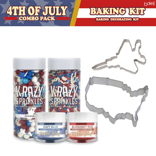 4th of July Collection Baking Decorating Gift Set B (6 PC SET)-4th of July_Gift Set-bakell