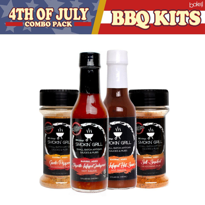 4th of July Collection BBQ Gift Set C (4 PC SET)-4th of July_Gift Set-bakell
