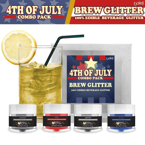 4th of July Edible Glitter Brew Glitter Combo Pack Collection A (4 PC SET)-Brew Glitter_Pack-bakell