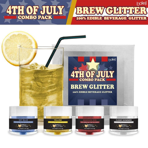 4th of July Edible Glitter Brew Glitter Combo Pack Collection B (4 PC SET)-Brew Glitter_Pack-bakell