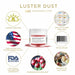 4th of July Edible Glitter & Luster Dust Combo Set (6 PC) | Bakell