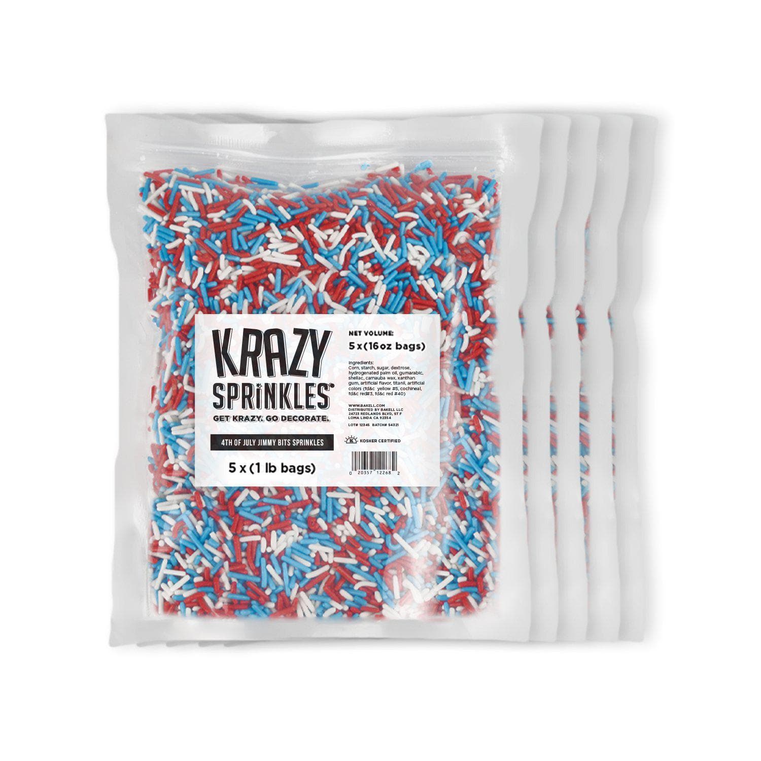 4th Of July Jimmies Mix by Krazy Sprinkles® | Bakell.com
