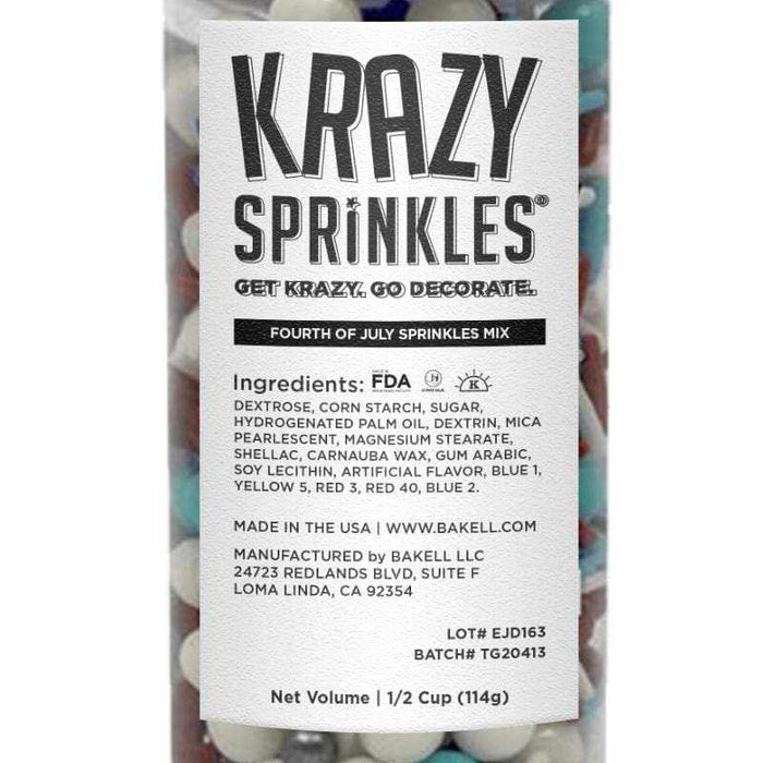 4th of July 2 PC Krazy Sprinkles Combo Pack Collection B | Bakell