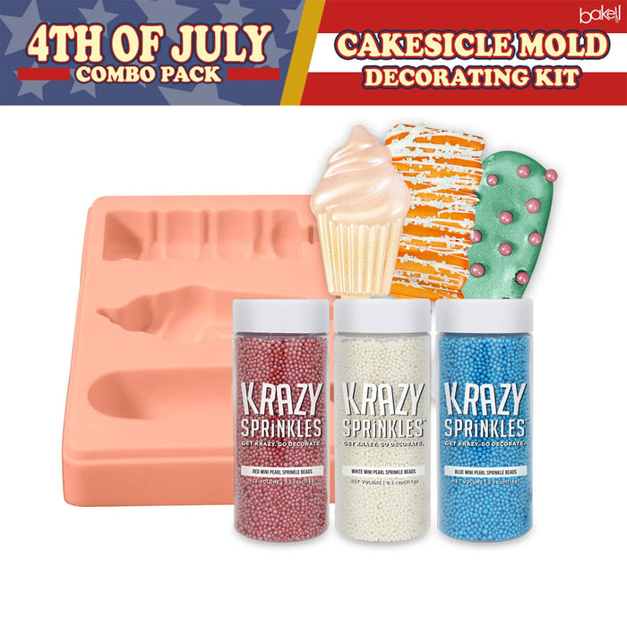 4th of July Cakesicle Mold | Cake Mold Combo Pack | Bakell