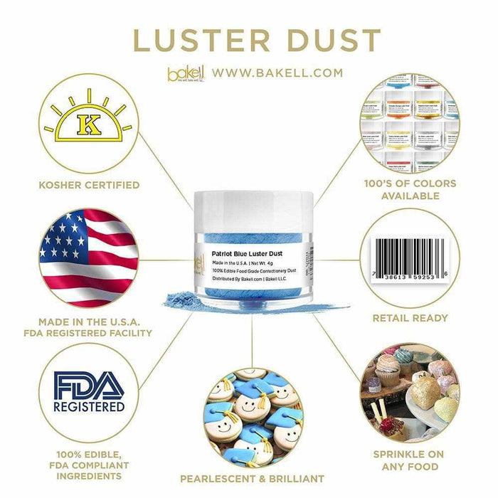 4th of July Luster Dust Combo Pack Collection (12 PC SET)-Luster Dust_Combo Pack-bakell