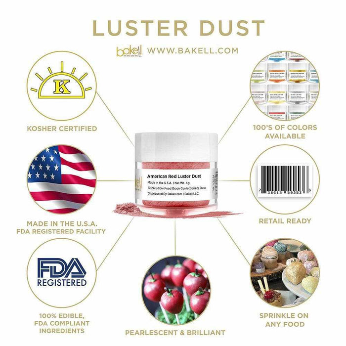 4th of July Luster Dust Combo Pack Collection A (8 PC SET)-Luster Dust_Combo Pack-bakell