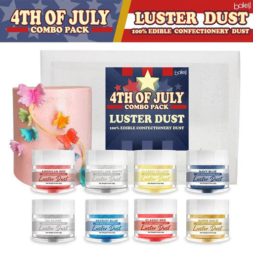 4th of July Luster Dust Combo Pack Collection A (8 PC SET)-Luster Dust_Combo Pack-bakell