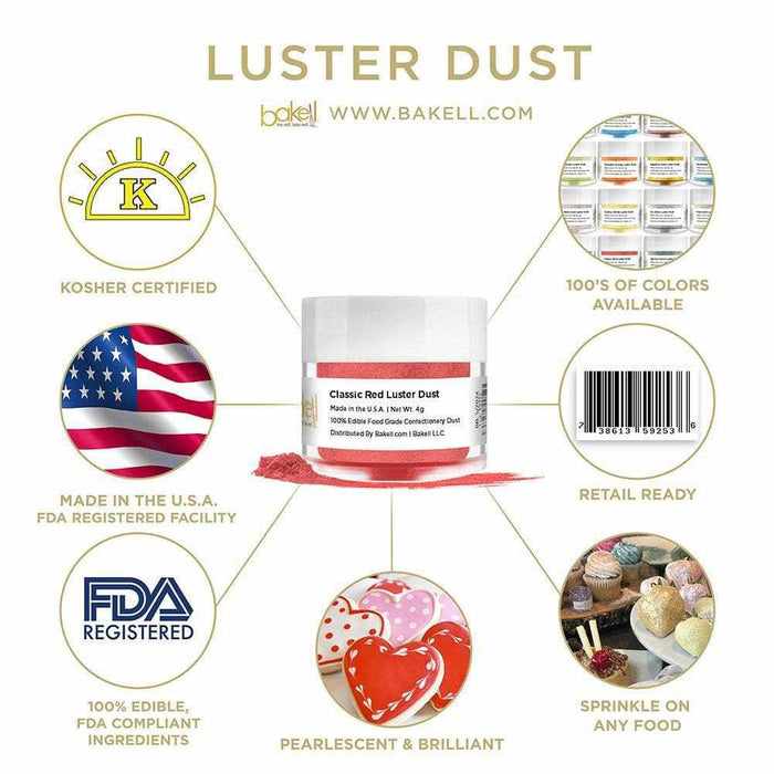 Combo Pack Collection B (4 PC SET) - 4th of July Luster Dust  - Bakell