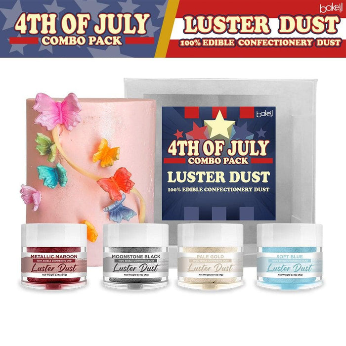 4th of July Luster Dust Combo Pack Collection C (4 PC SET)-Luster Dust_Combo Pack-bakell
