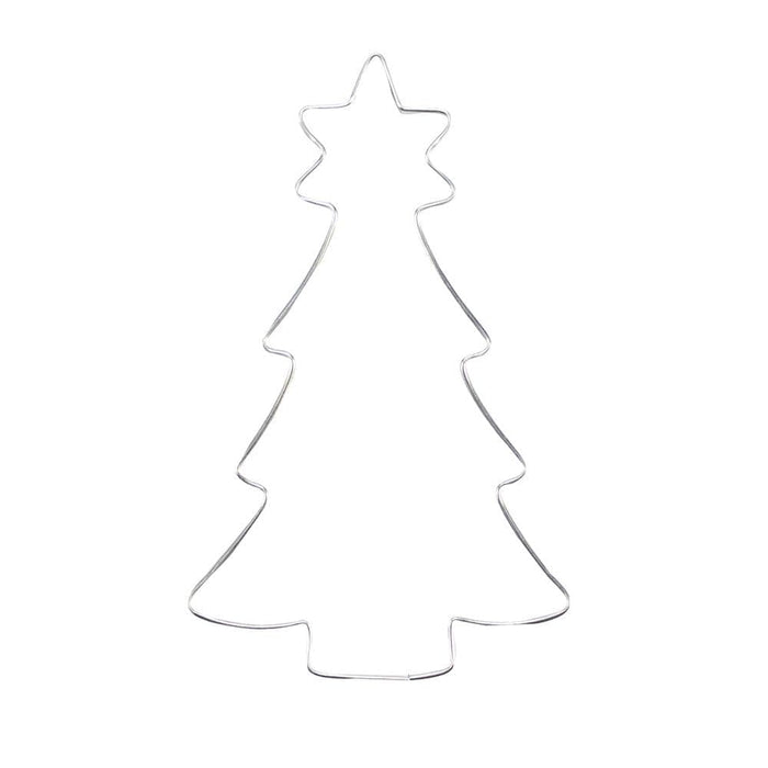 5 Inch Decorated Christmas Tree Metal Cookie Cutter