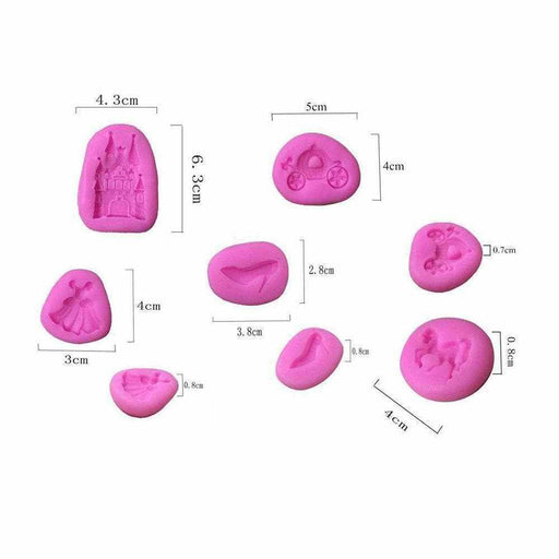 5 PC Princess Mold Set from Bakell.com | #1 Site for Decorating Molds