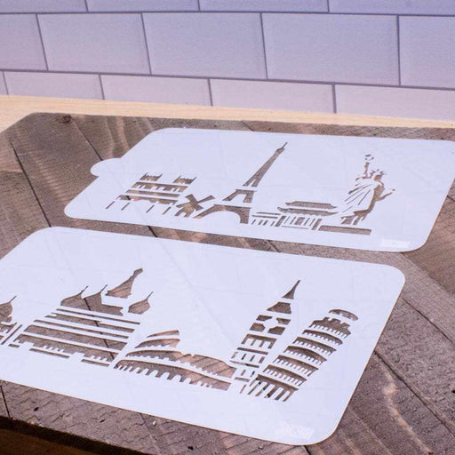Shop Monuments and Major City Skylines Stencils From $17.89 - Bakell