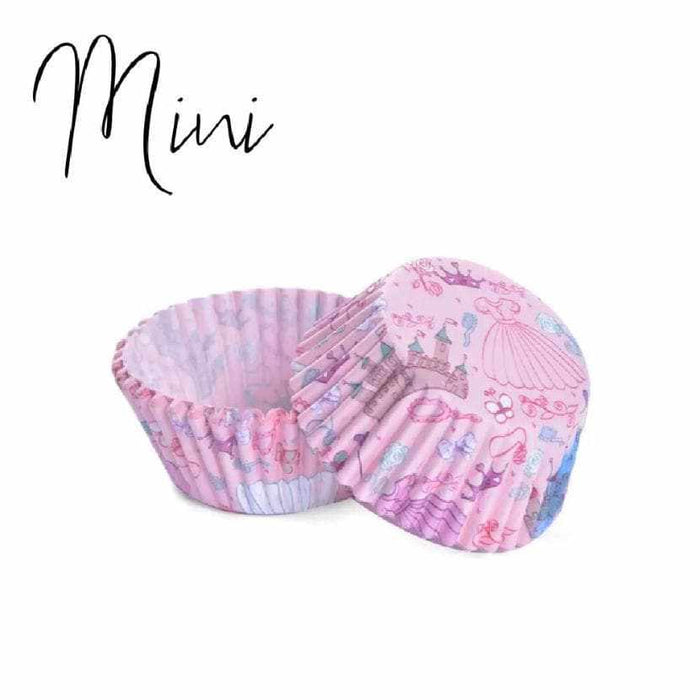 50 PC MINI Cupcake Liners, Princess Theme | Bakell® Wrappers