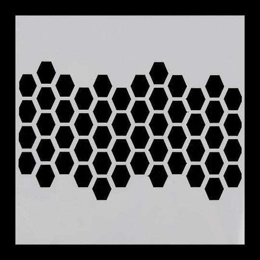 5x5 Bee Hive and Honey Comb Print Stencil | Bakell