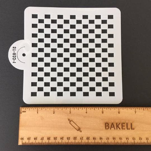 Checkered Print Stencil