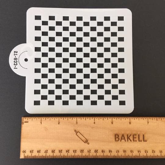 Checkered Print Stencil