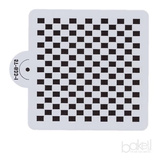 Checkered Print Stencil