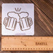5x5 Cheers Mugs Stencil | Bakell®-Stencils-bakell