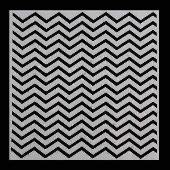 Chevron Pattern Stencil