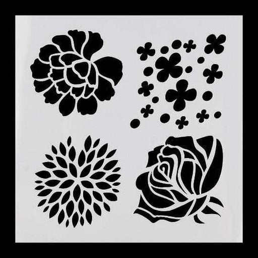 Buy Multi Flower Stencil From $5.89 - Floral Stencil For Sale - Bakell