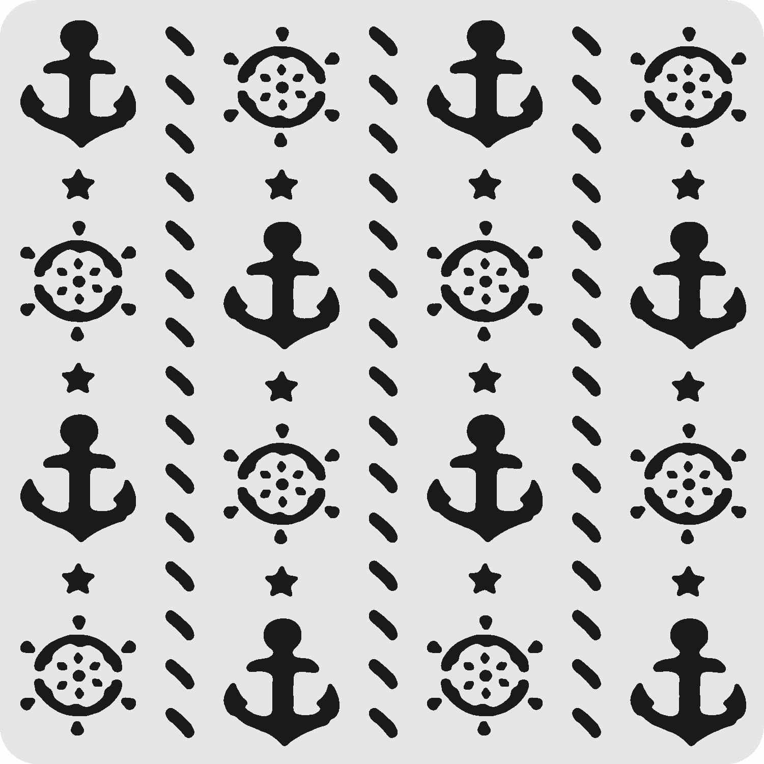 Anchor (Multi Stencil 6) | Sjablonen Multi Stencils | Chloïs Glittertattoo