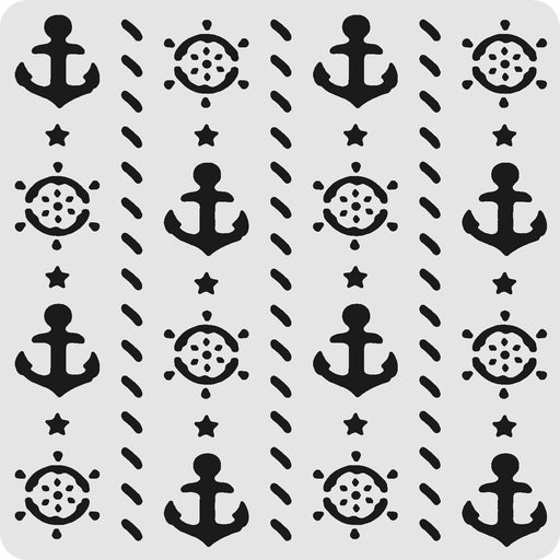 Buy Ocean Nautical & Anchor Print Stencils From $5.89 - Bakell