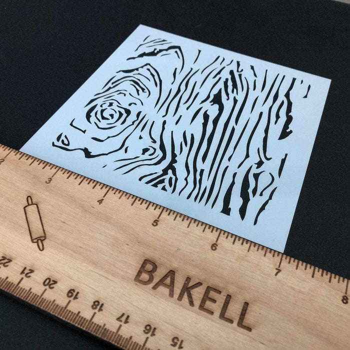 5x5 Tree Wood Bark Print Stencil-bakell
