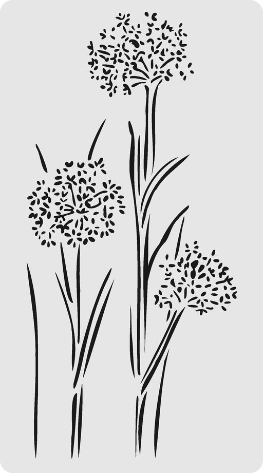 5x9 Dandelion Flower Stencil | Bakell