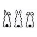 5x9 Easter Bunnies Stencil-Stencils-bakell