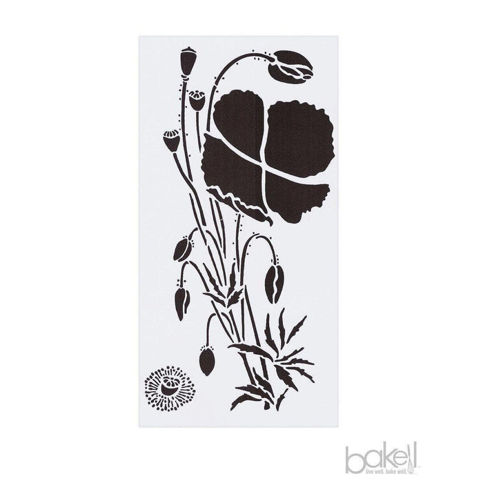 5x9 Flower and Buds Stencil | Bakell