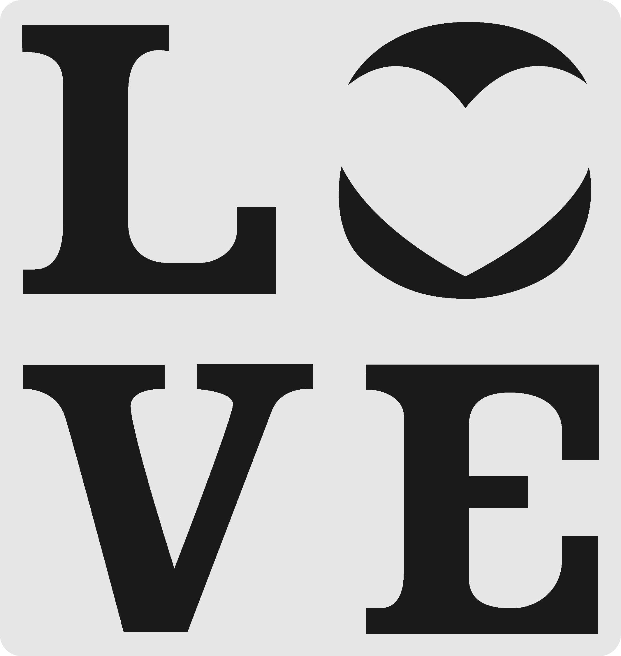 Printable Love Stencils