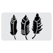 Shop Feather Stencils From $6.89 - Crafting Stencils - Bakell