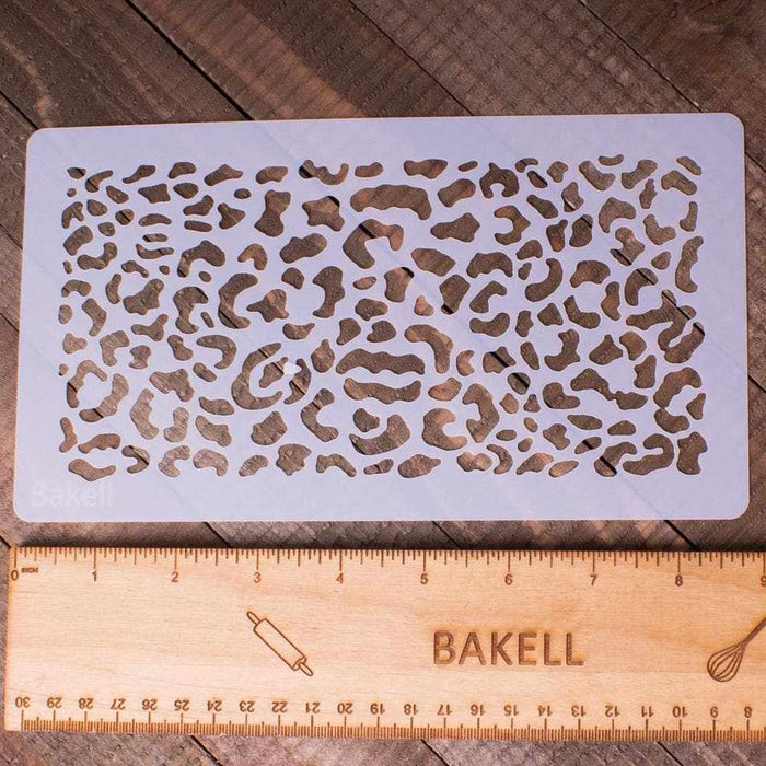 9x5 Cheetah Print Stencil-Stencils-bakell