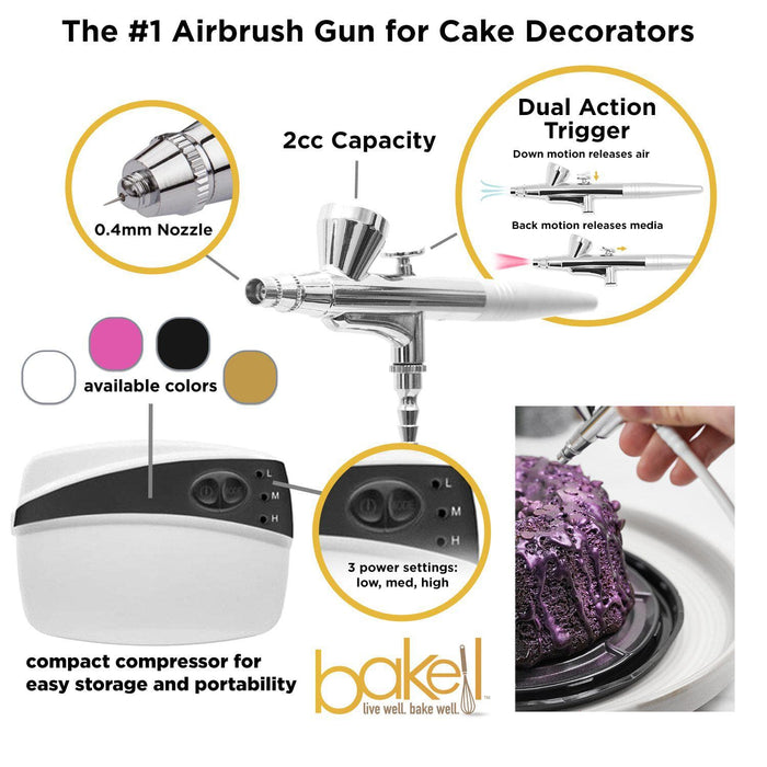Buy Black Airbrush Professional Series Gun Kit | Bakell