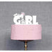 All White Acrylic "It's a Girl" Baby Shower Cake Topper | Bakell
