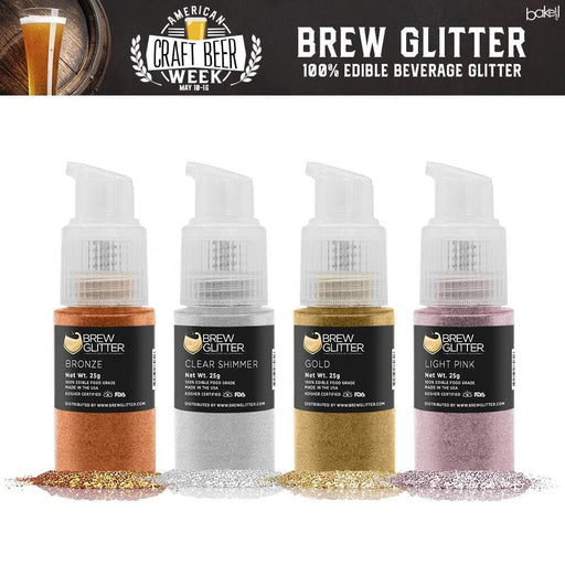 American Craft Beer Week Brew Glitter Spray Pump Combo Pack A (4 PC SET)-Brew Glitter Pump_Pack-bakell