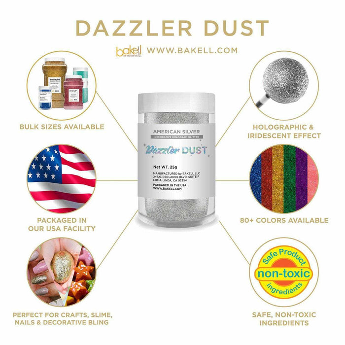 Buy American Silver Dazzler Dust in Bulk Sizes | Bakell