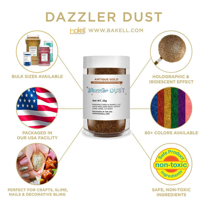 Buy Antique Gold Dazzler Dust in Bulk Sizes | Bakell