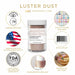 An Infographic for Luster Dust in Antique Rose Gold, 25 grams