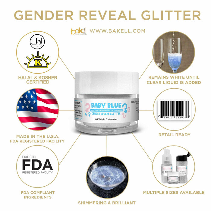 Baby Blue Gender Reveal  | 25g Spray Pump | Bakell