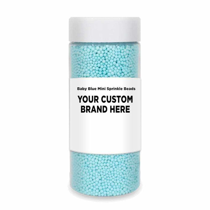 Baby Blue Mini Sprinkle Beads | Private Label (48 units per/case) | Bakell