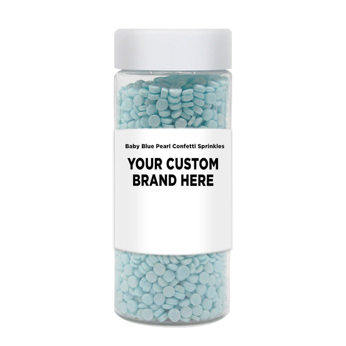Baby Blue Pearl Confetti Sprinkles | Private Label  (48 units per/case) | Bakell