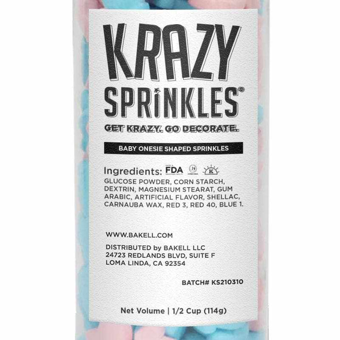 Baby Onesie Shaped Sprinkles-Krazy Sprinkles_HalfCup_Google Feed-bakell