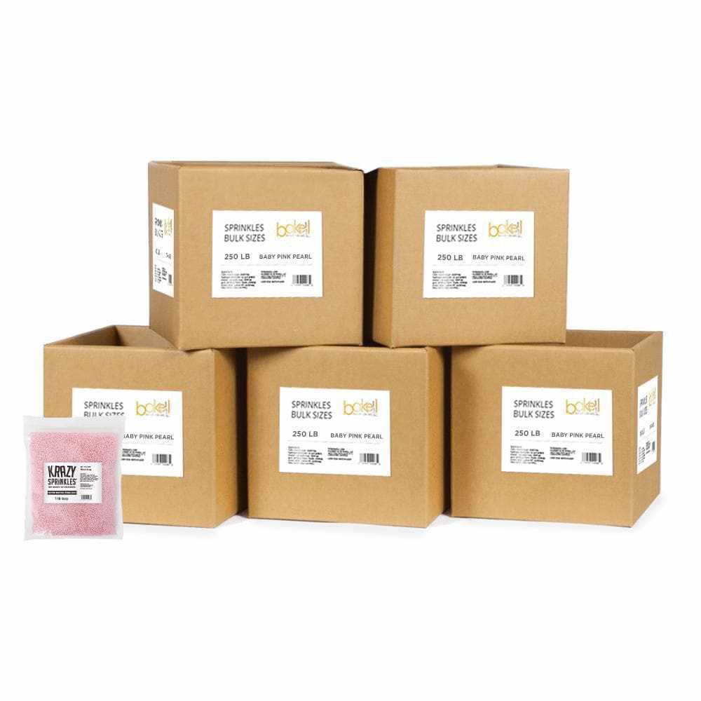 Baby Pink Mini Pearl Beads by Krazy Sprinkles®| Wholesale Sprinkles