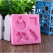 Baby Shower, Bib, Booties and Bottle Silicone Mold | Bakell.com