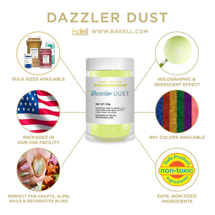 Buy Bulk Sizes Baby Yellow Dazzler Dust | Bakell