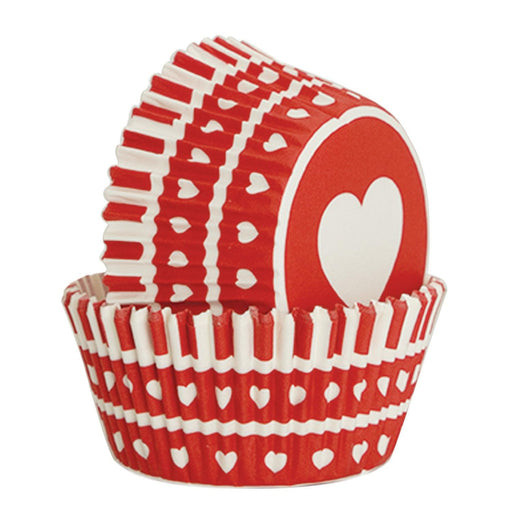 Banded Heart Cupcake Wrappers & Liners | Bulk & Wholesale | Bakell.com