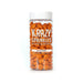 Clear jar of Krazy Sprinkles filled with orange basketball-shaped edible sprinkles, 0.5 cup (114g).